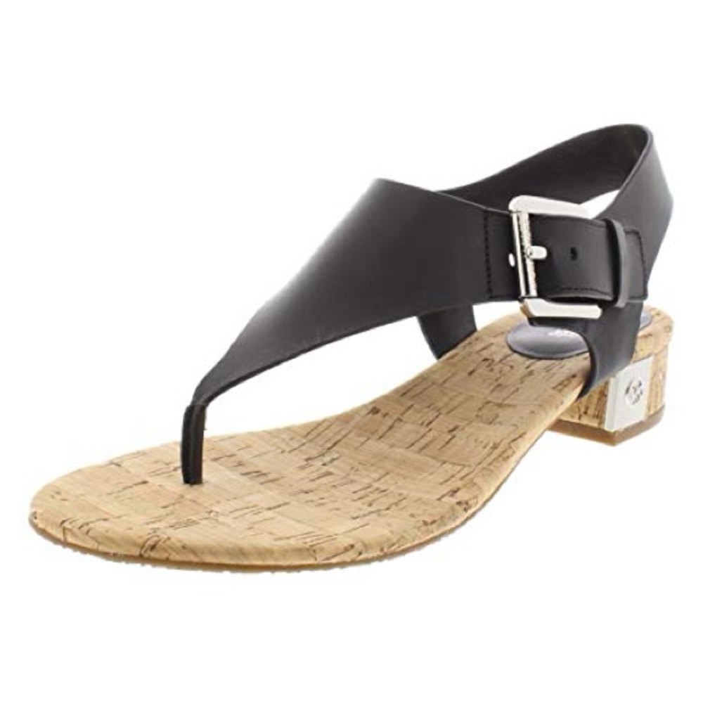 Michael Michael Kore London Thong Black Sandals
